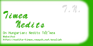 timea nedits business card